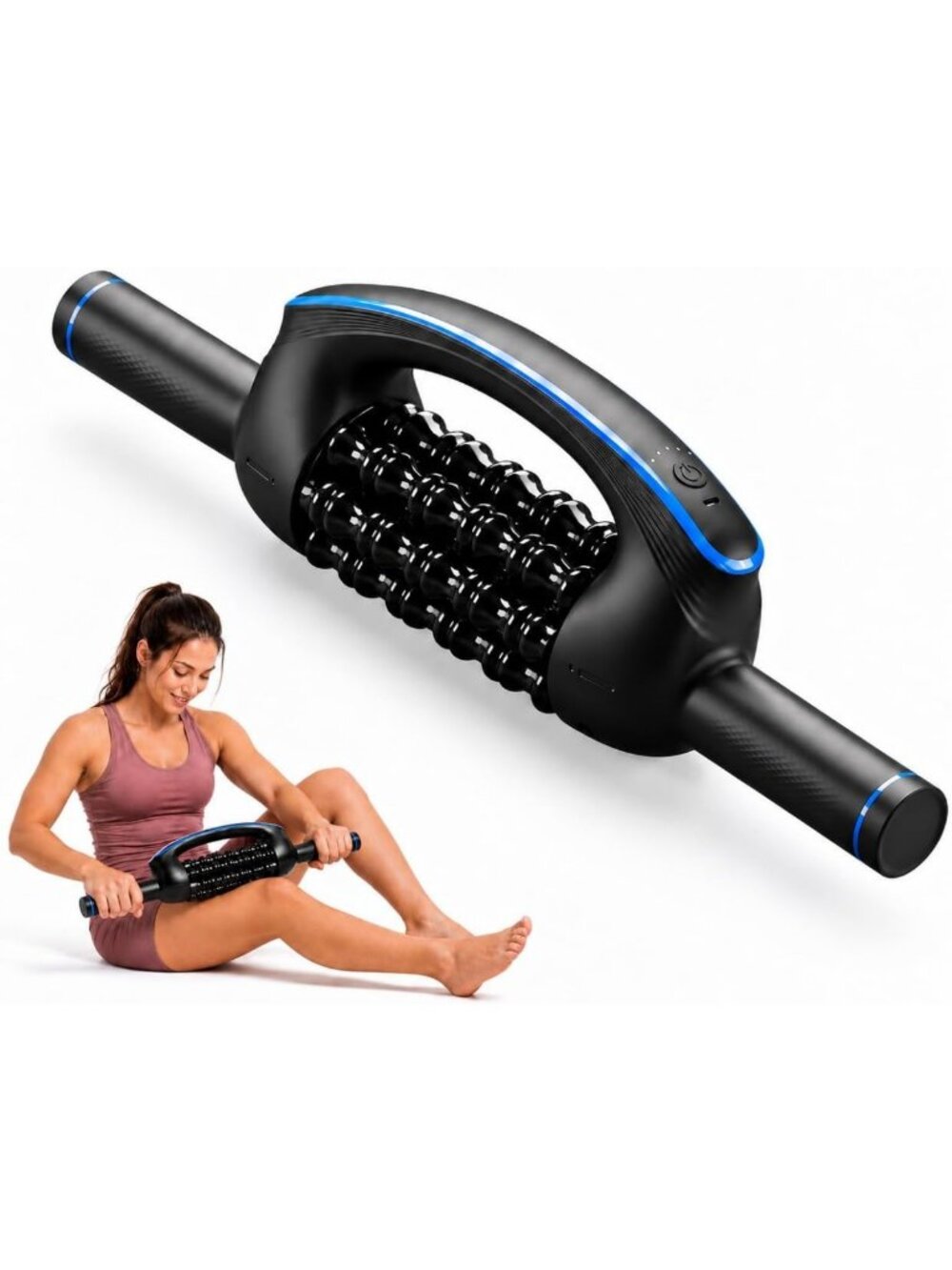 Electric Muscle Roller Massager - Large Area Deep Tissue Pain Relief